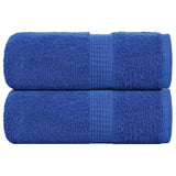 Vidaxl zeepdoekjes 2 st 30x30 cm 360 g m² 100% katoen blauw