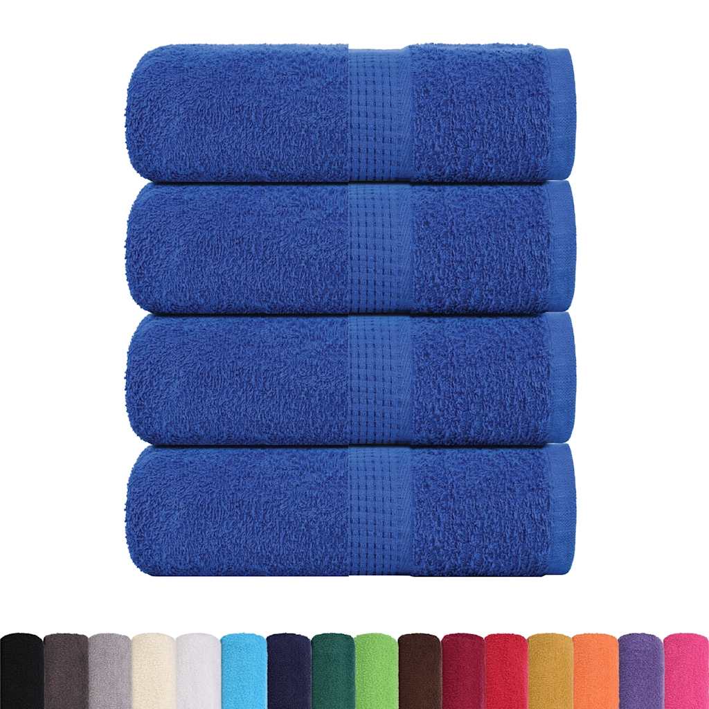 Vidaxl zeepdoekjes 4 st 30x30 cm 360 g m² 100% katoen blauw