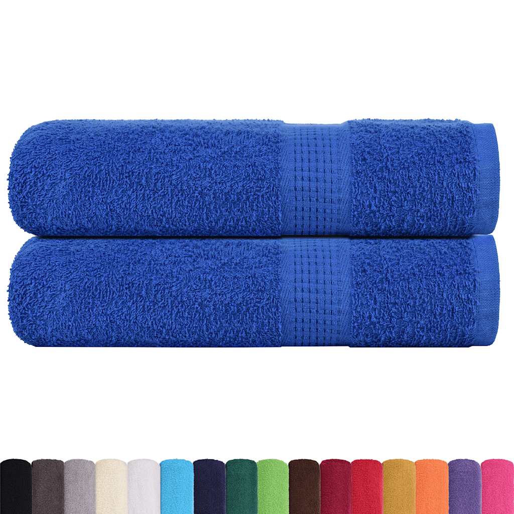 Vidaxl Bath towels 2 ST 100x150 cm 360 g m² 100% cotton blue