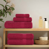 VidaXL Bath towels 2 ST 100x150 cm 360 g m² 100% cotton burgundy red