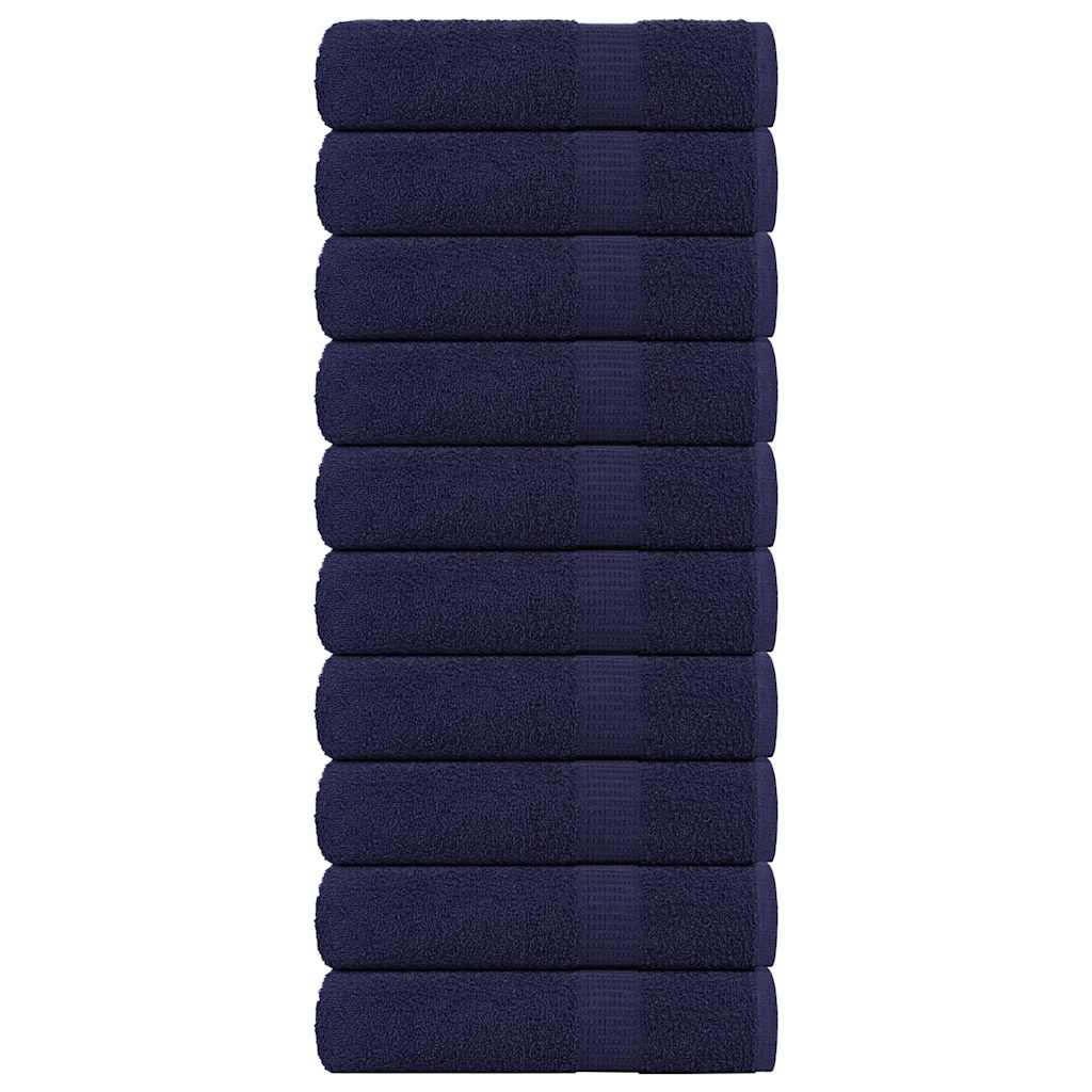 Vidaxl shower towels 10 st 70x140cm 360g m² 100% cotton navy blue