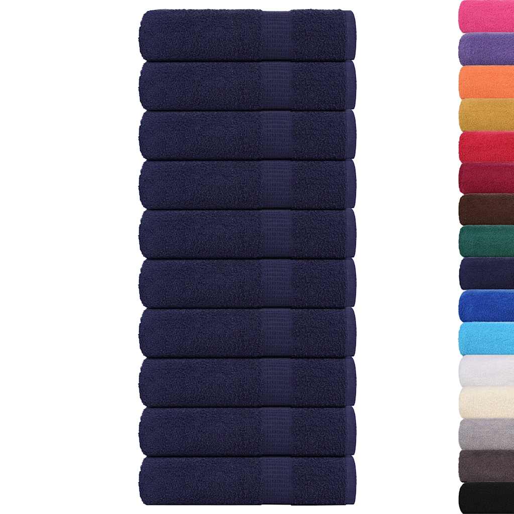 Vidaxl Bath towels 10 pc 100x150 cm 360 g m² 100% cotton navy blue