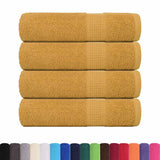 Vidaxl Towels 4 ST 50x100 cm 360 g m² 100% cotton gold colored