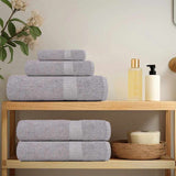 Vidaxl shower towels 4 st 70x140 cm 360 g m² 100% cotton gray