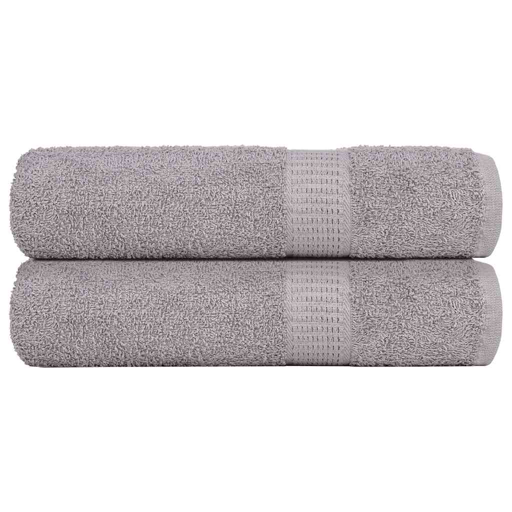 VidaXL Bath towels 2 ST 100x150 cm 360 g m² 100% cotton gray