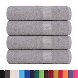 Vidaxl Bath towels 4 pc 100x150 cm 360 g m² 100% cotton gray