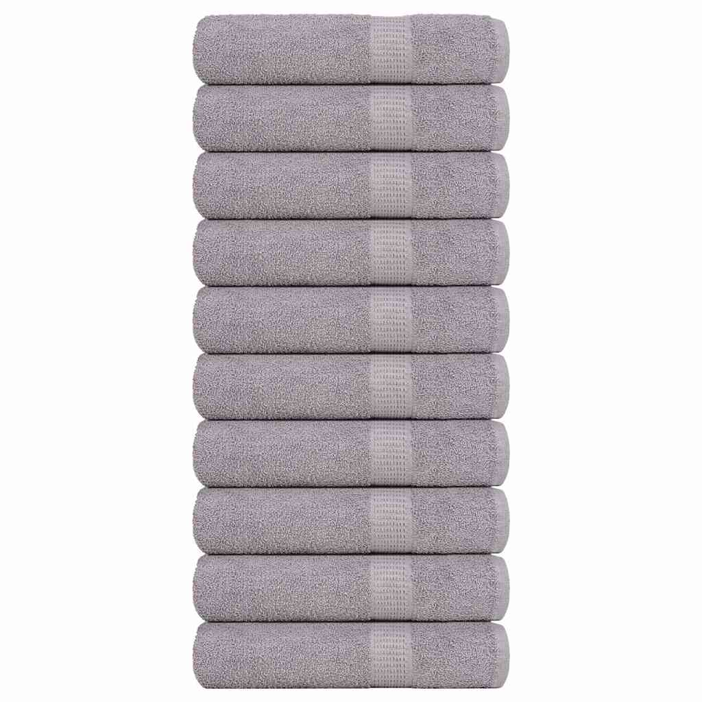 Vidaxl Bath towels 10 ST 100x150cm 360 g m² 100% cotton gray