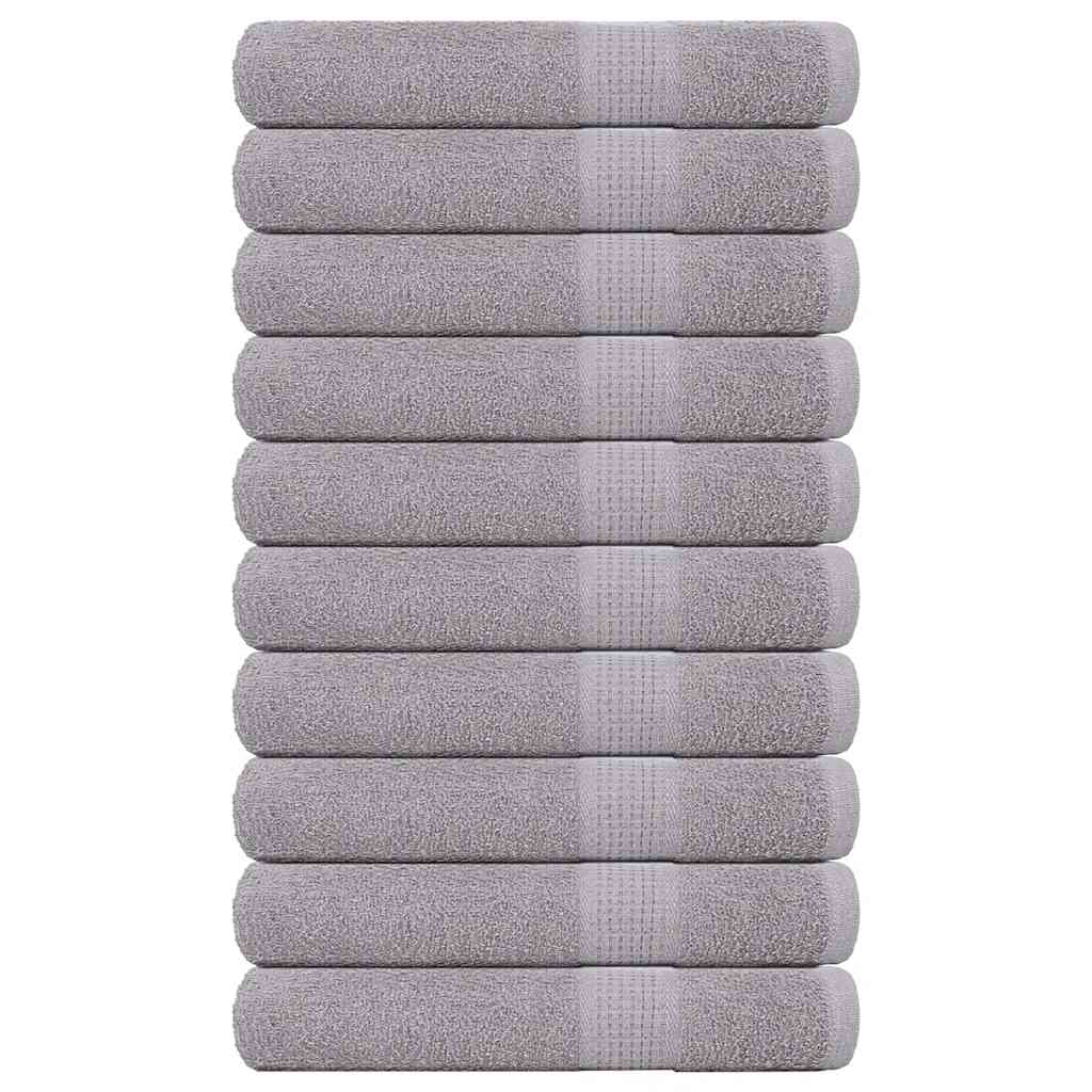 Vidaxl sauna towels 10 st 80x200 cm 360 g m² 100% cotton gray