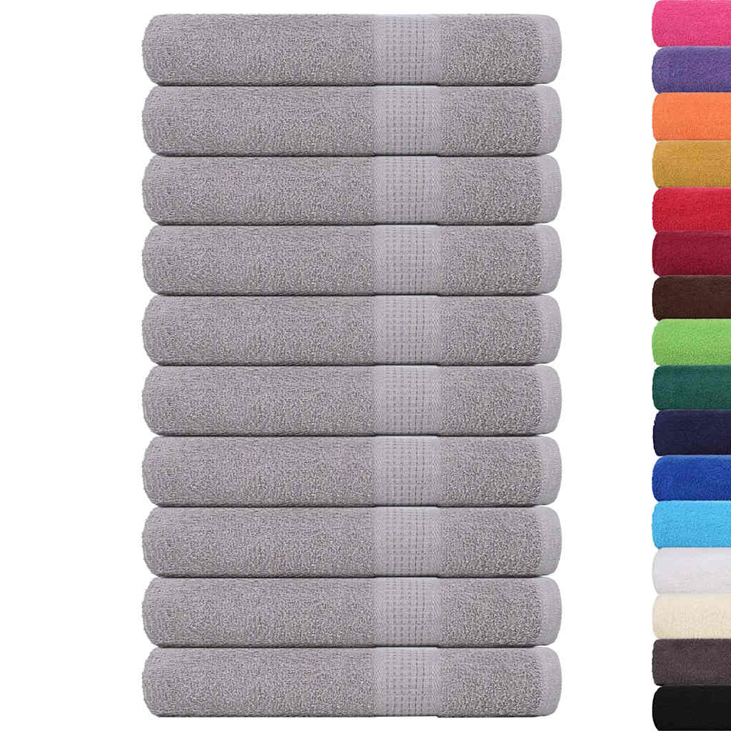 Vidaxl sauna towels 10 st 80x200 cm 360 g m² 100% cotton gray