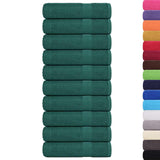 Vidaxl shower towels 10 st 70x140 cm 360 g m² 100% cotton green