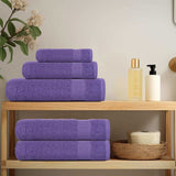 Asciugamani da bagno Vidaxl 10 pezzi 100x150 cm 360 g m² 100% di cotone viola