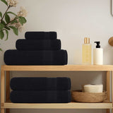 Vidaxl Bath towels 10 pcs 100x150 cm 360 g m² 100% cotton black