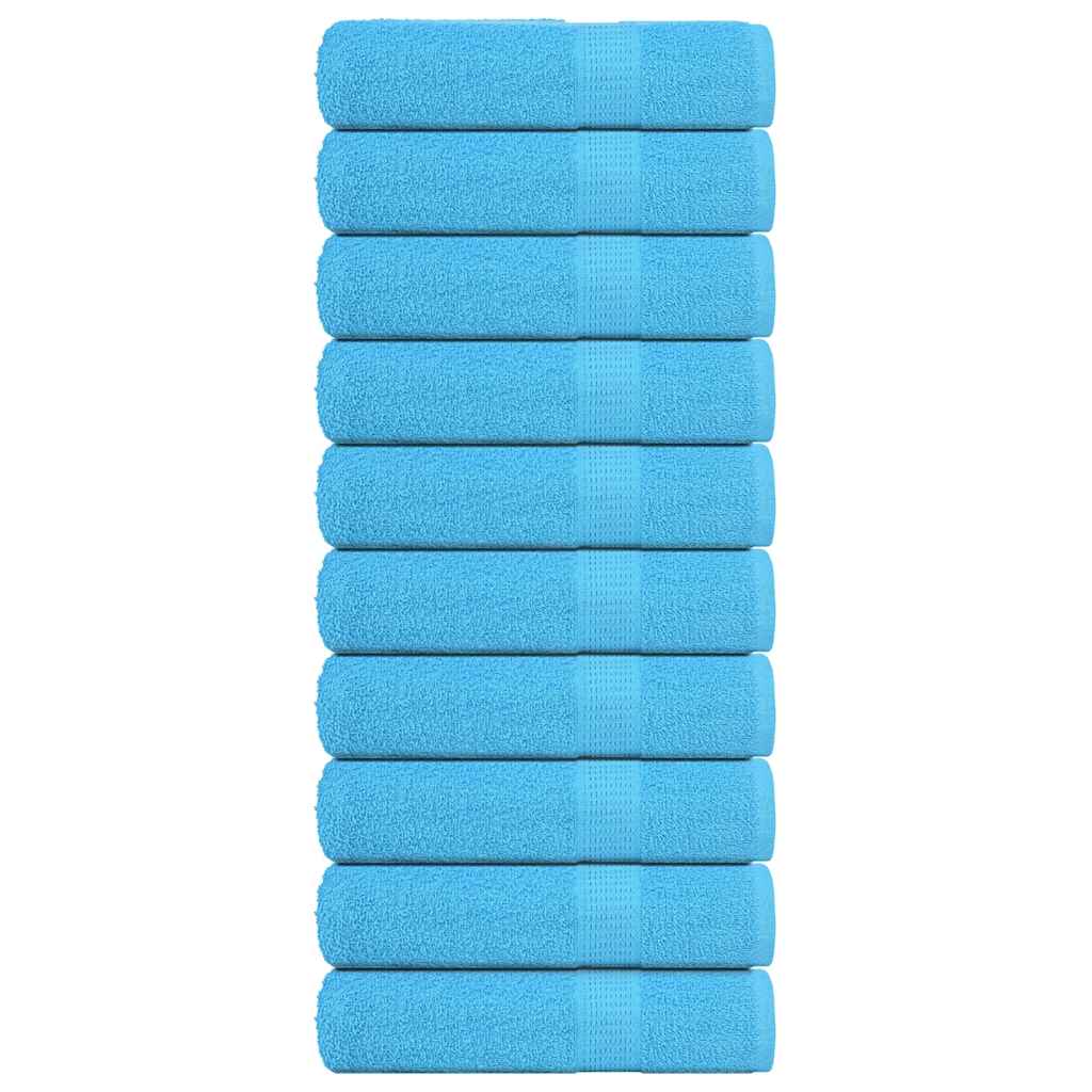 Vidaxl handdoeken 10 st 50x100 cm 360 g m² 100% katoen turquoise