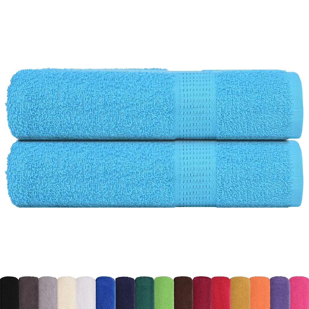 Vidaxl Shower towels 2 ST 70x140 cm 360 g m² 100% cotton turquoise