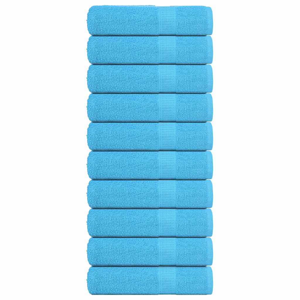 Vidaxl badhanddoeken 10 st 100x150 cm 360 g m² 100% katoen turquoise