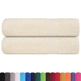 VidaXL Bath towels 2 ST 100x150 cm 360 g m² 100% cotton cream -colored