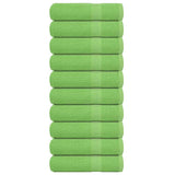 Vidaxl Bath towels 10 pcs 100x150 cm 360 g m² 100% cotton apple green