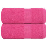 Vidaxl zeepdoekjes 2 st 30x30 cm 360 g m² 100% katoen roze