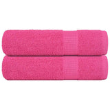 Vidaxl Bath Handels 2 St 100x150 cm 360 g m² 100% bomullrosa