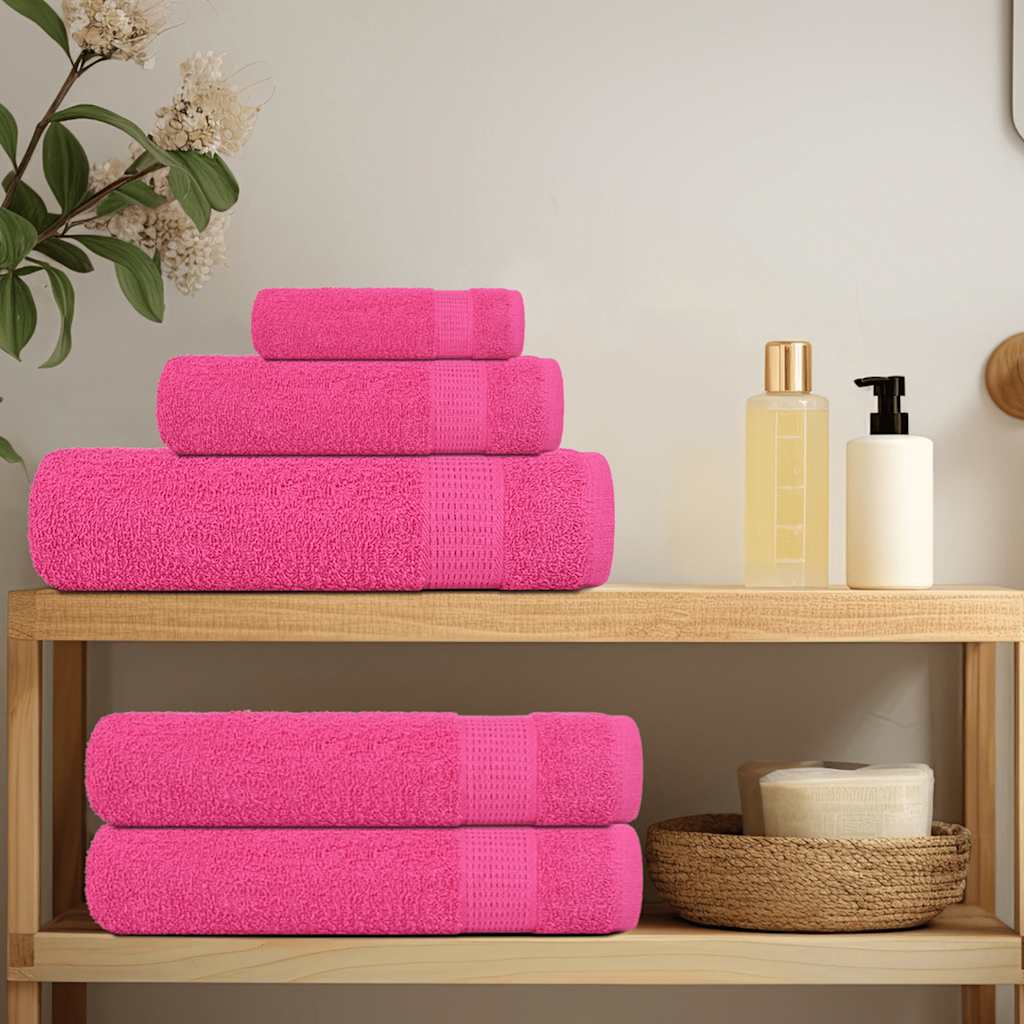 Vidaxl Bath towels 2 ST 100x150 cm 360 g m² 100% cotton pink