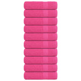 Vidaxl Bath towels 10 pcs 100x150 cm 360 g m² 100% cotton pink