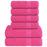 Vidaxl 12-piece towel set 360 g m² 100% cotton pink