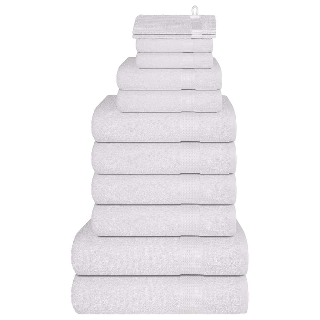 Vidaxl 12-piece towel set 360 g m² 100% cotton white