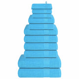 Vidaxl 12-piece towel set 360 g m² 100% cotton turquoise