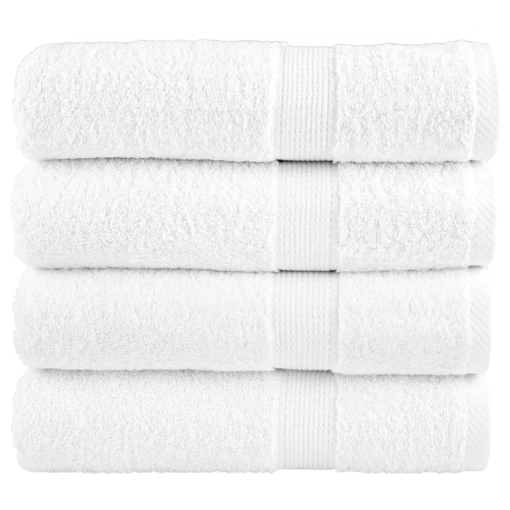 Vidaxl Towels Solund 4 pcs 600 g m² 50x100 cm white