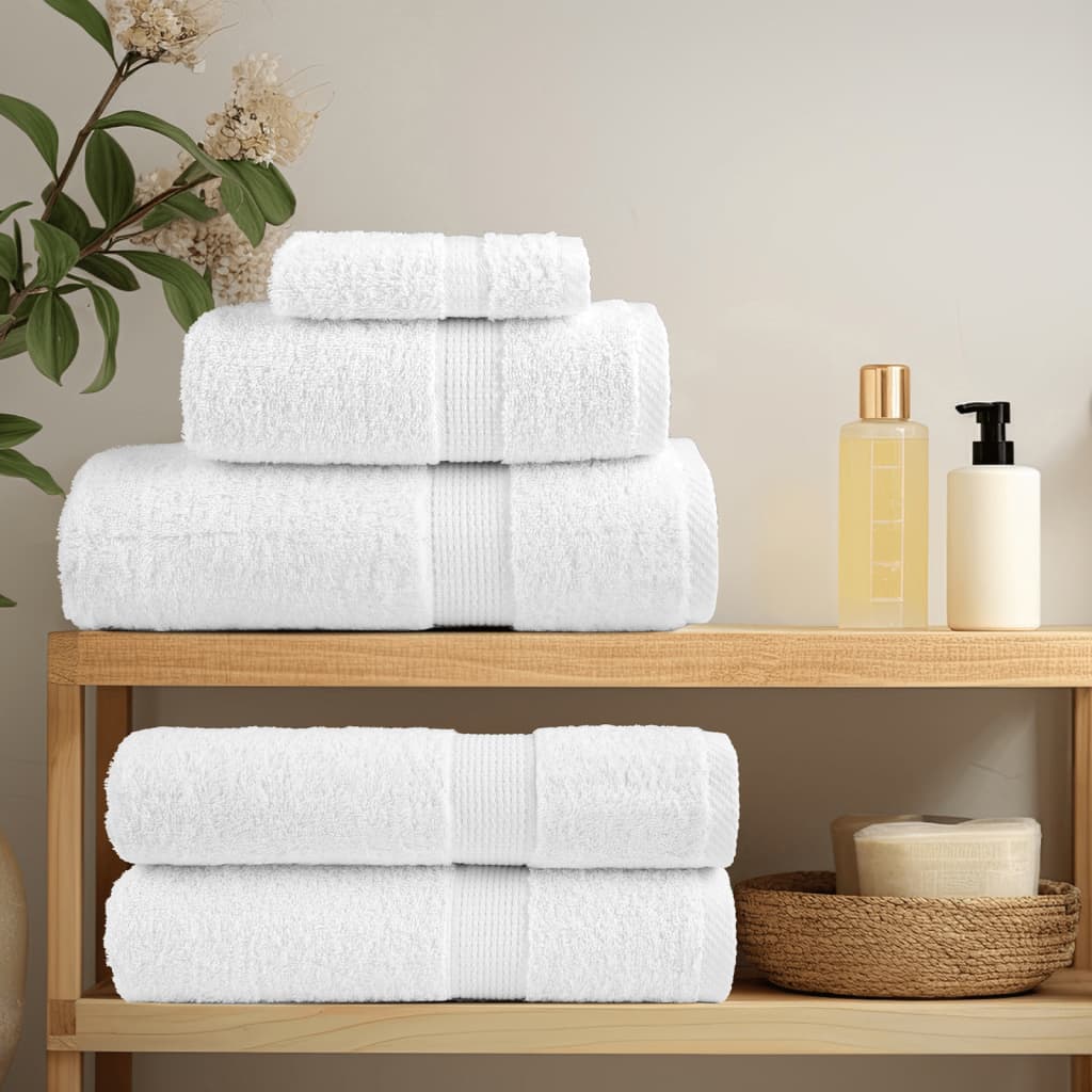 Vidaxl Towels Solund 4 pcs 600 g m² 50x100 cm white