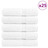 Toallas de baño Vidaxl Solund 25 St 600 g m² 70x140 cm blanco