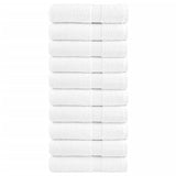 Serviettes de bain vidaxl solund 10 st 600 g m² 100x150 cm blanc