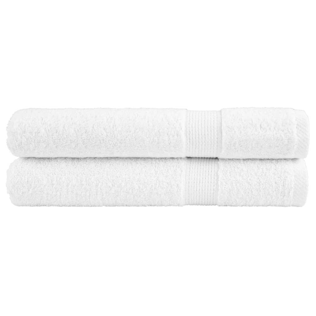 Vidaxl Sauna Cloths Solund 2 PCS 600 G m² 80x200 cm hvit