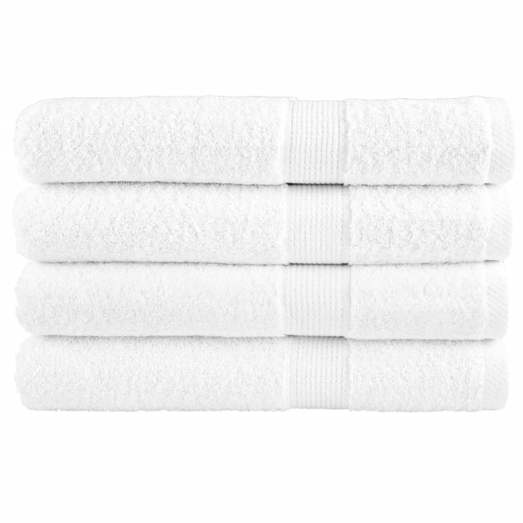 Vidaxl Sauna Cloths Solund 4 PCS 600 g m² 80x200 cm blanco