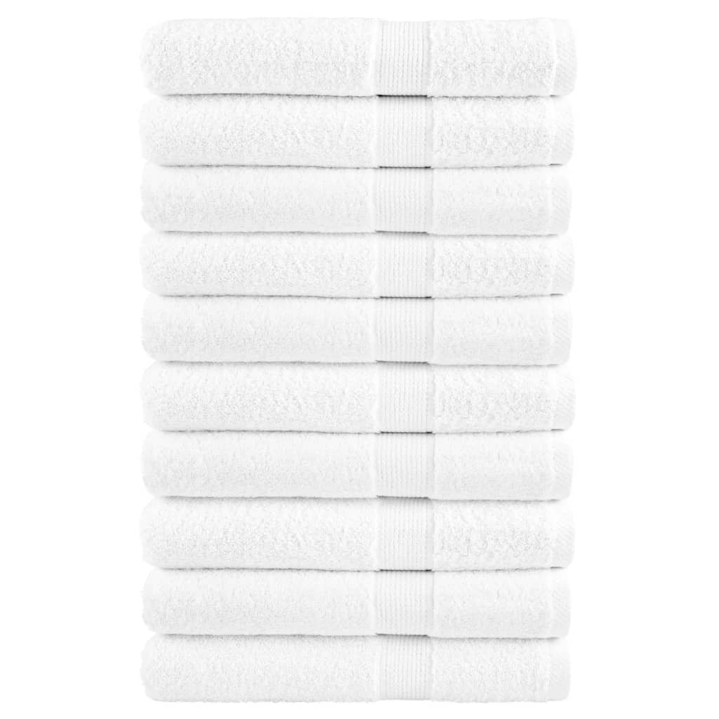 Vidaxl Sauna Cloths Solund 10 PCS 600 g m² 80x200 cm blanco