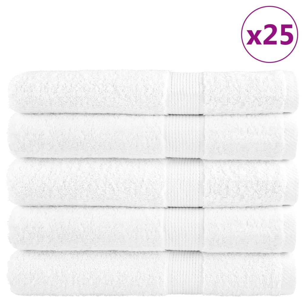 Vidaxl sauna cloths Solund 25 st 600 g m² 80x200cm white