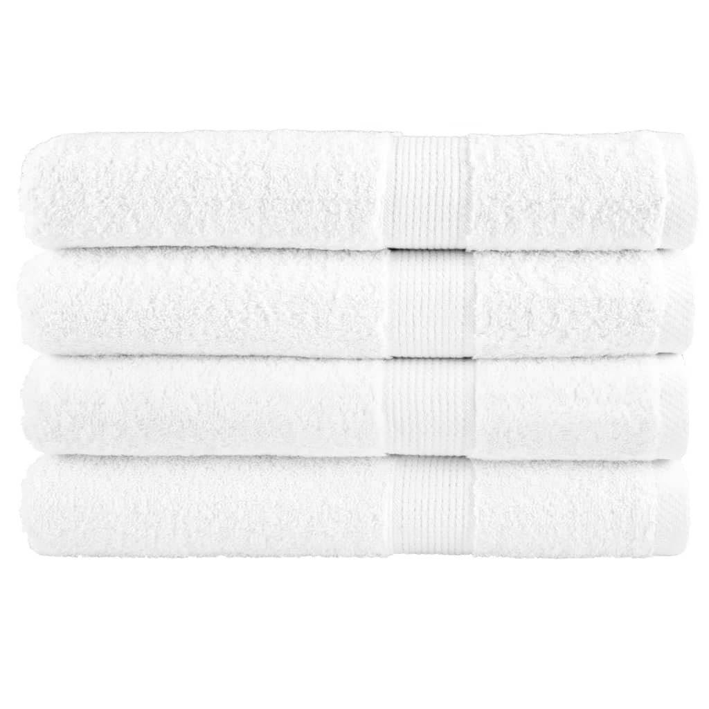 Serviettes Vidaxl Solund 4 PCS 600 g m² 100x200 cm blanc