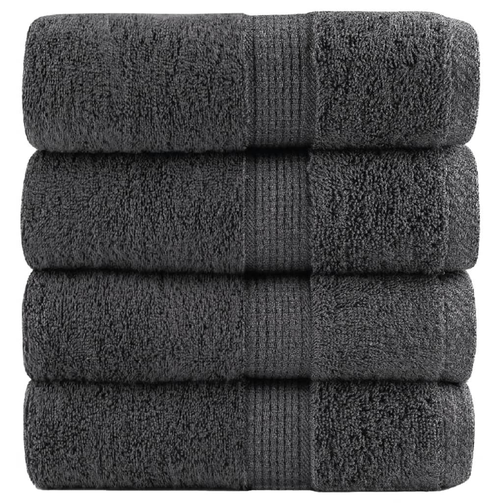 Vidaxl Guest Wipes Solund 4st 600 g m² 30x30cm anthracite -colored