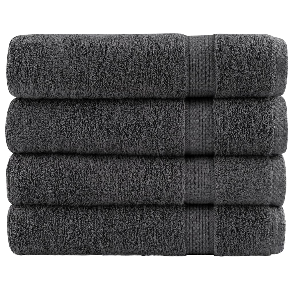 Vidaxl Towels Solund 4 pcs 600 g m² 50x100 cm anthracite colored