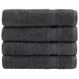 Vidaxl Towels Solund 4 pcs 600 g m² 50x100 cm anthracite colored