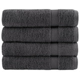 Vidaxl Bath brisače Solund 4 PCS 600 g m² 70x140 cm antracit