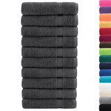 Vidaxl Bath towels Solund 10 pcs 600 g m² 70x140 cm anthracite