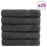 Vidaxl Bath Towels Solund 25 St 600 G m² 70x140 cm Anthracite