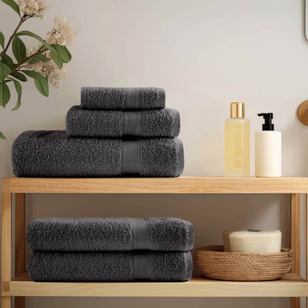 Vidaxl Bath towels Solund 25 st 600 g m² 70x140 cm anthracite