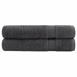 Vidaxl Sauna Cloths Solund 2 PCS 600 g m² 80x200 cm Anthracite farve