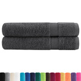 Vidaxl Sauna Cloths Solund 2 PCS 600 G m² 80x200 cm Anthracite Color