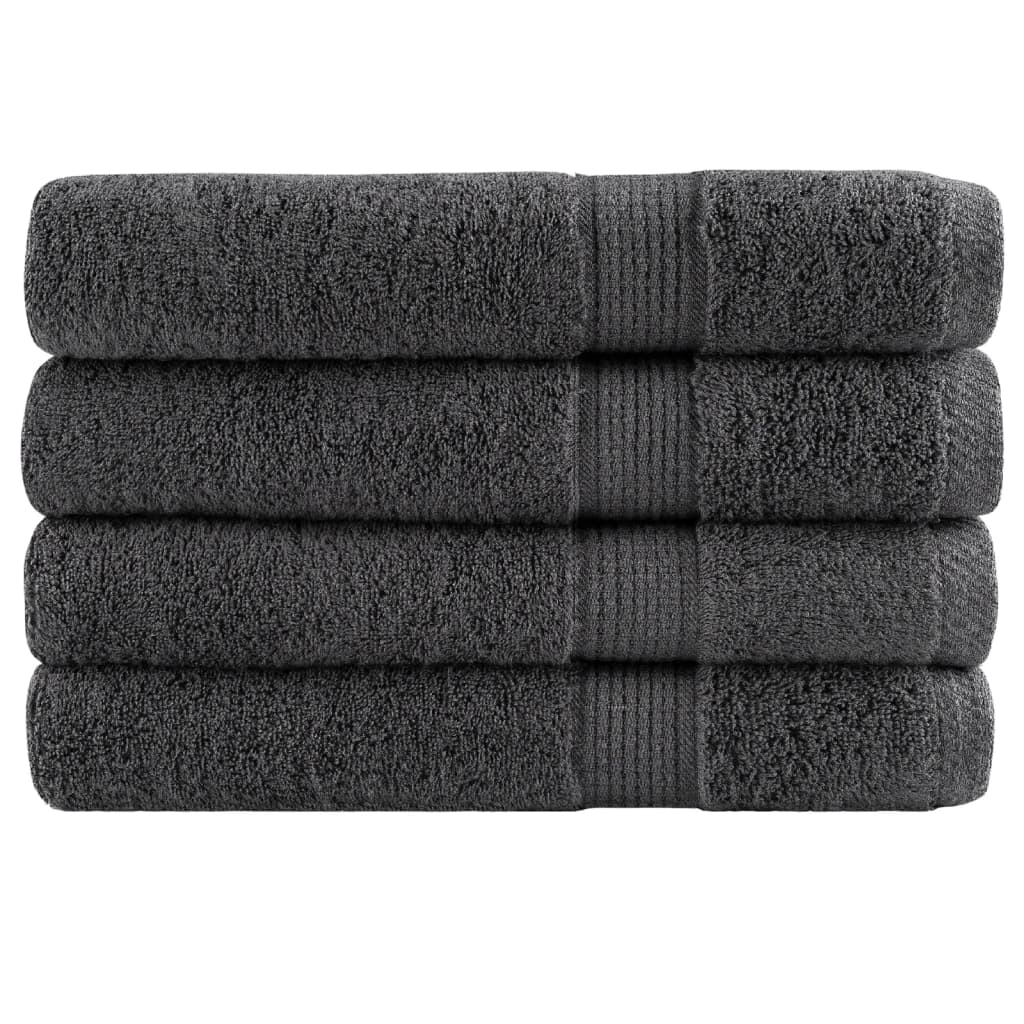 Vidaxl sauna cloths Solund 4 pcs 600 g m² 80x200 cm anthracite color