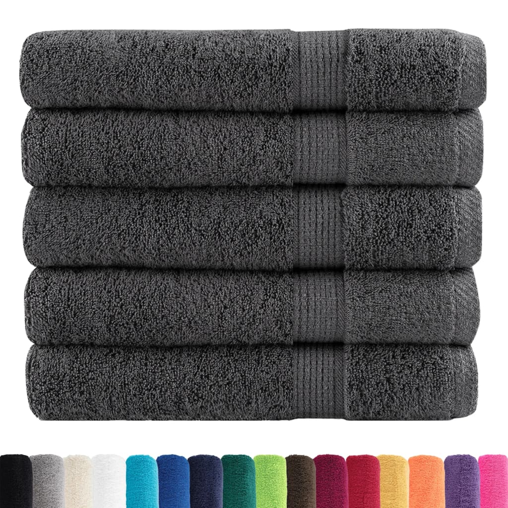 Vidaxl Sauna Cloths Solund 25 PCS 600 g m² 80x200 cm Anthracite Color