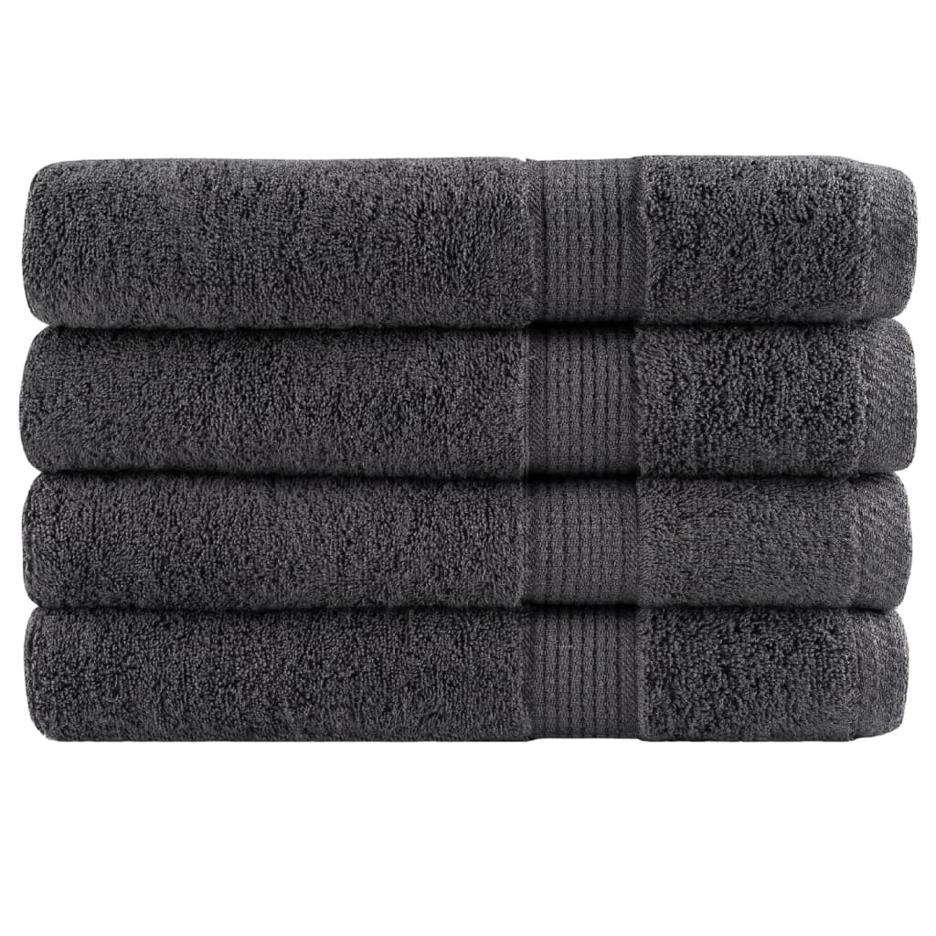 Vidaxl Towels Solund 4 pcs 600 g m² 100x200 cm anthracite color