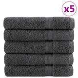 VIDAXL -håndklær solund 25 stk 600 g m² 30x50 cm Anthracite Color